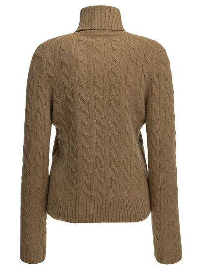 Turtleneck Sweater with Logo Knitwear