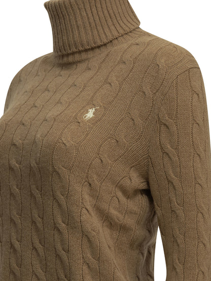 Turtleneck Sweater with Logo Knitwear