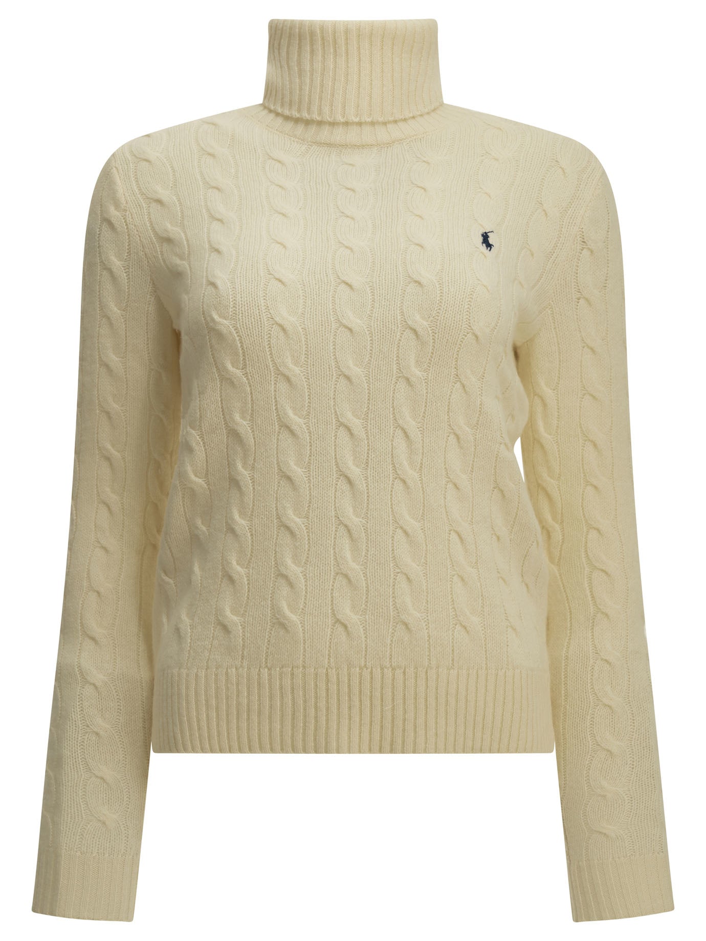 Turtleneck Sweater with Logo Knitwear