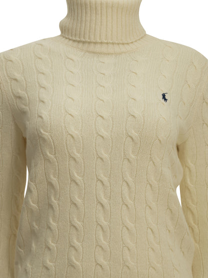 Turtleneck Sweater with Logo Knitwear