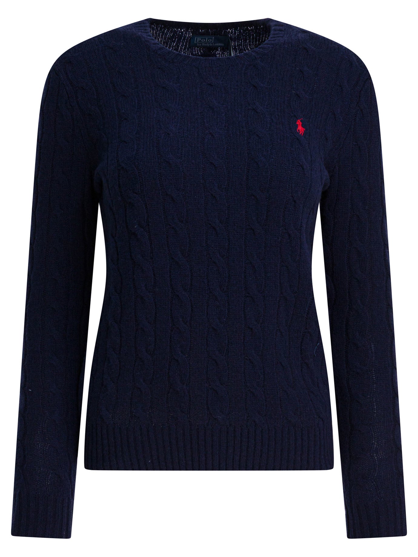 Crew-neck sweater with logo made of wool and cashmere Knitwear