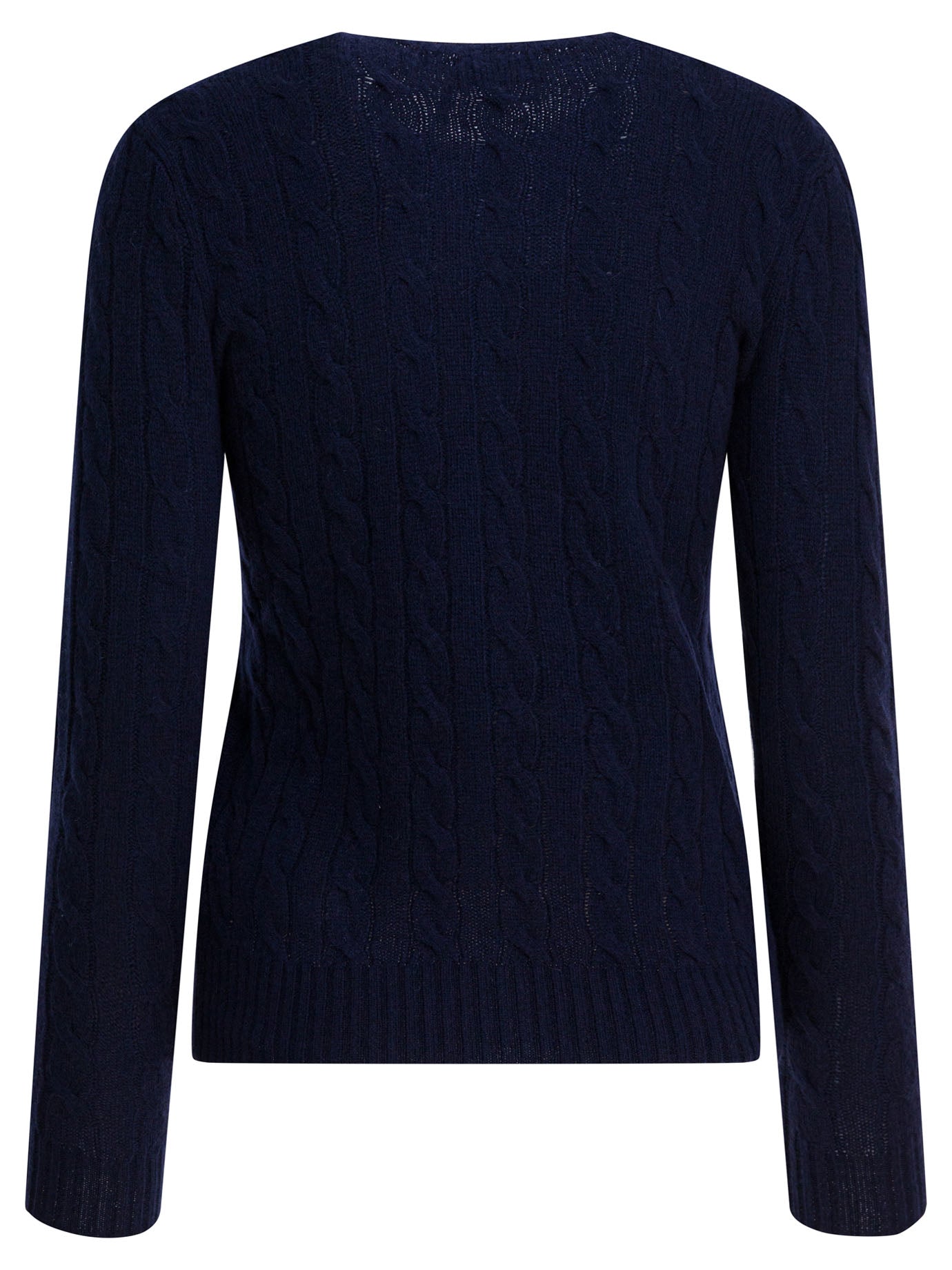 Crew-neck sweater with logo made of wool and cashmere Knitwear