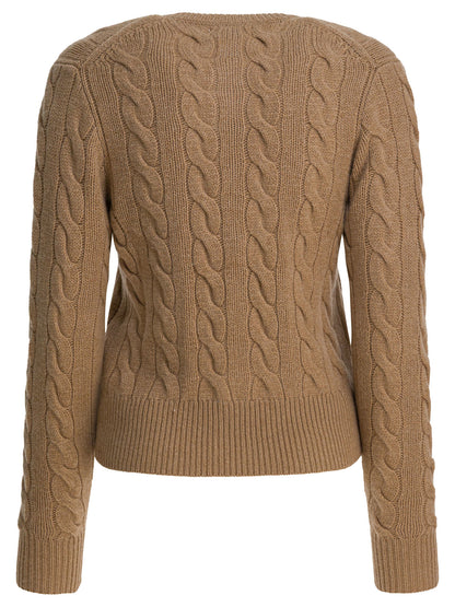 Wool and Cashmere Cardigan with Logo Knitwear