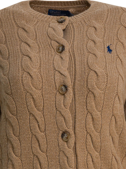 Wool and Cashmere Cardigan with Logo Knitwear