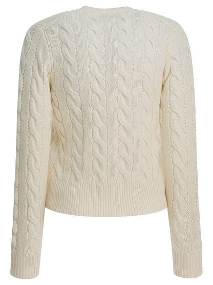 Wool and Cashmere Cardigan with Logo Knitwear