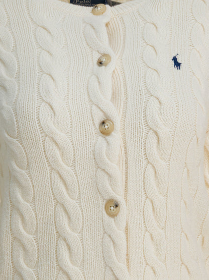 Wool and Cashmere Cardigan with Logo Knitwear