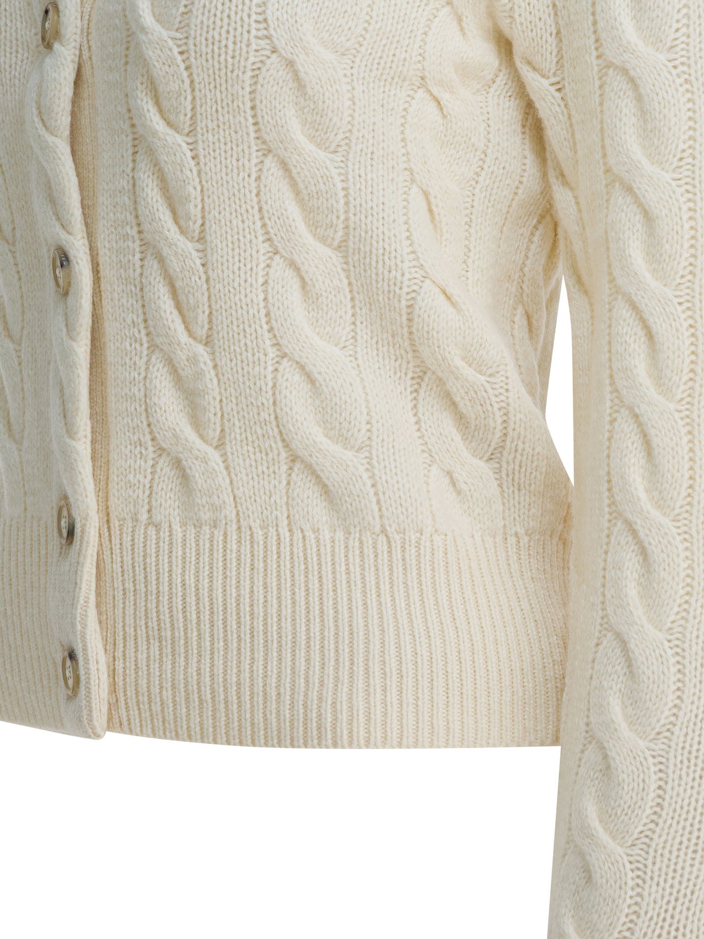Wool and Cashmere Cardigan with Logo Knitwear