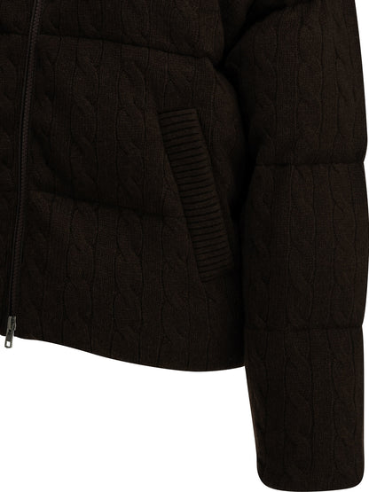 Wool and Cashmere Bomber Jacket Jackets and Coats