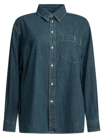 Big-fit casual shirt with logo Shirts