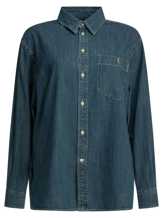Big-fit casual shirt with logo Shirts