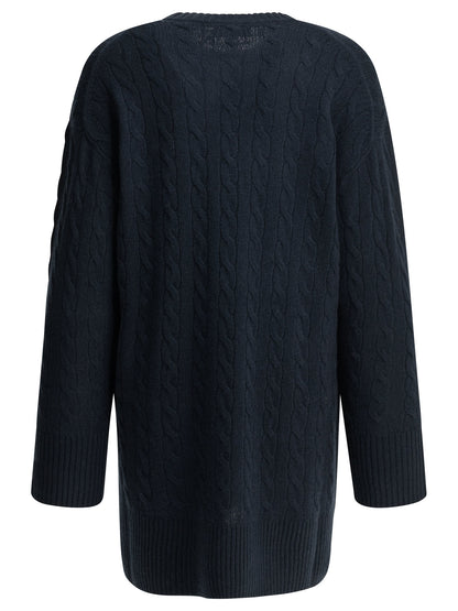 Short knit dress with logo Dresses