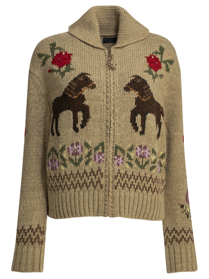 Textured-knit cardigan Knitwear