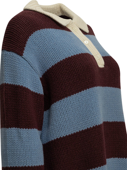 "Rugby" Polo Sweater Knitwear