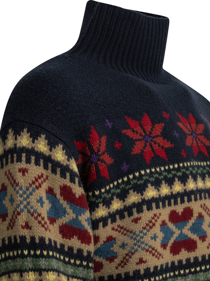 Wool and cashmere turtleneck sweater Knitwear