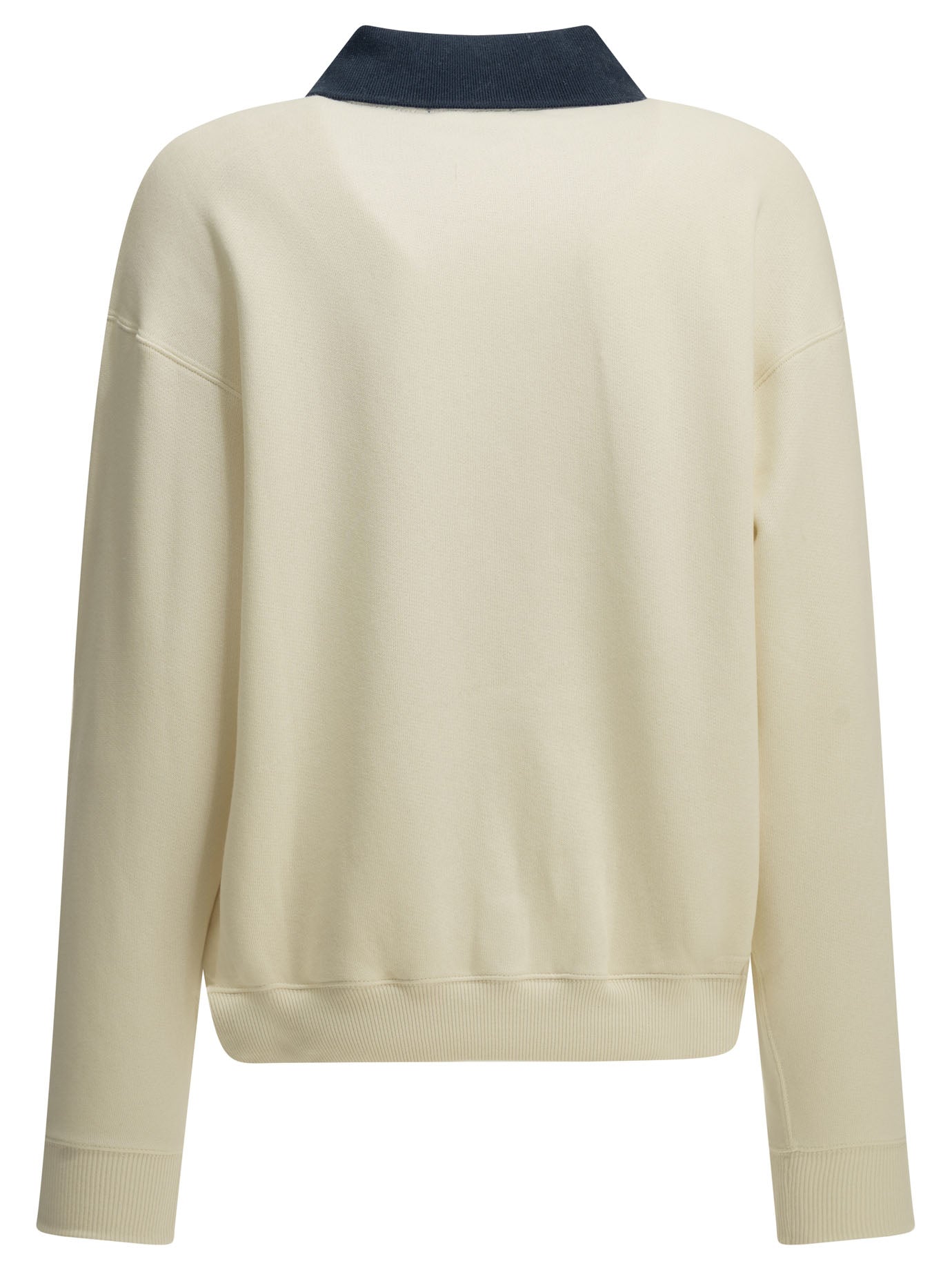 Sweatshirt with polo collar and logo Sweatshirts