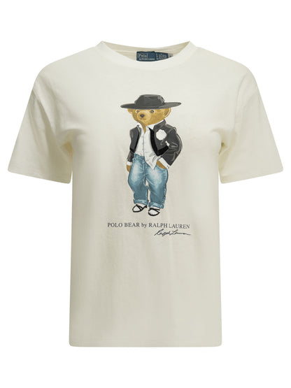 "Holiday Polo Bear" Crew-Neck T-Shirt T-shirts