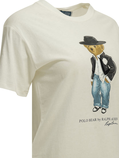 "Holiday Polo Bear" Crew-Neck T-Shirt T-shirts