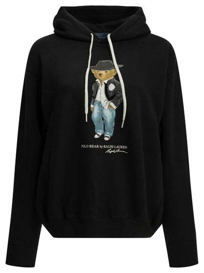 "Holiday Polo Bear" Hooded Sweatshirt Sweatshirts