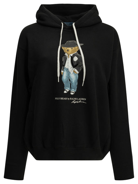 "Holiday Polo Bear" Hooded Sweatshirt Sweatshirts