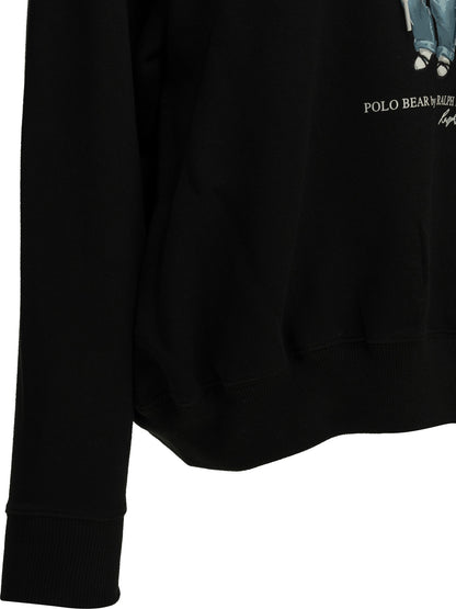 "Holiday Polo Bear" Hooded Sweatshirt Sweatshirts