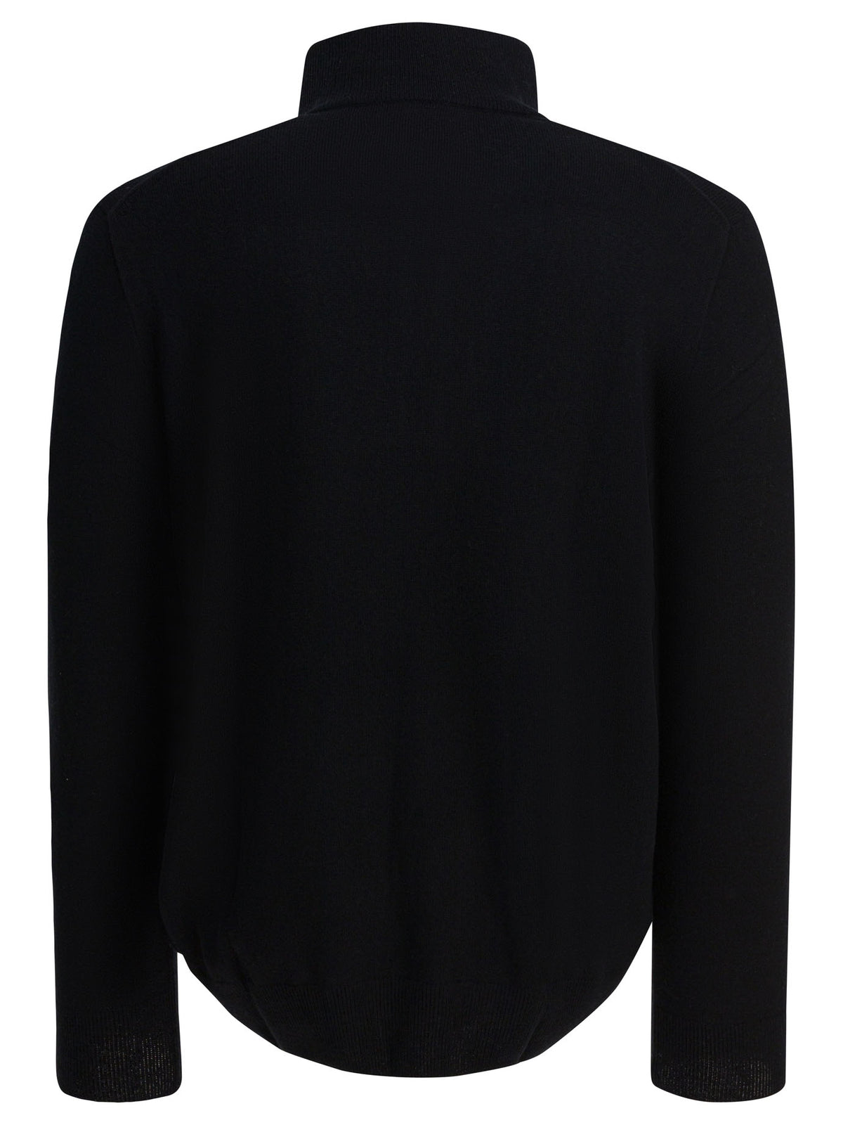 Wool Sweater with a Half-Zip Knitwear