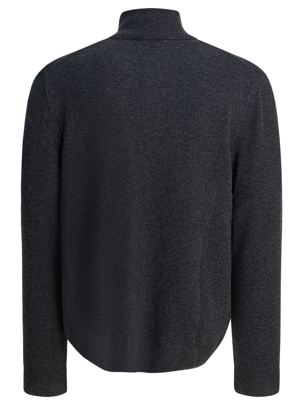 Sweater with a half-zip and logo Knitwear