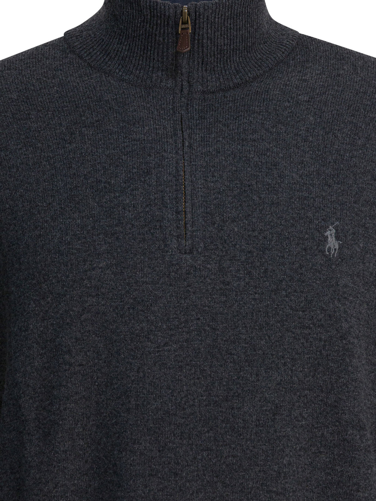 Sweater with a half-zip and logo Knitwear