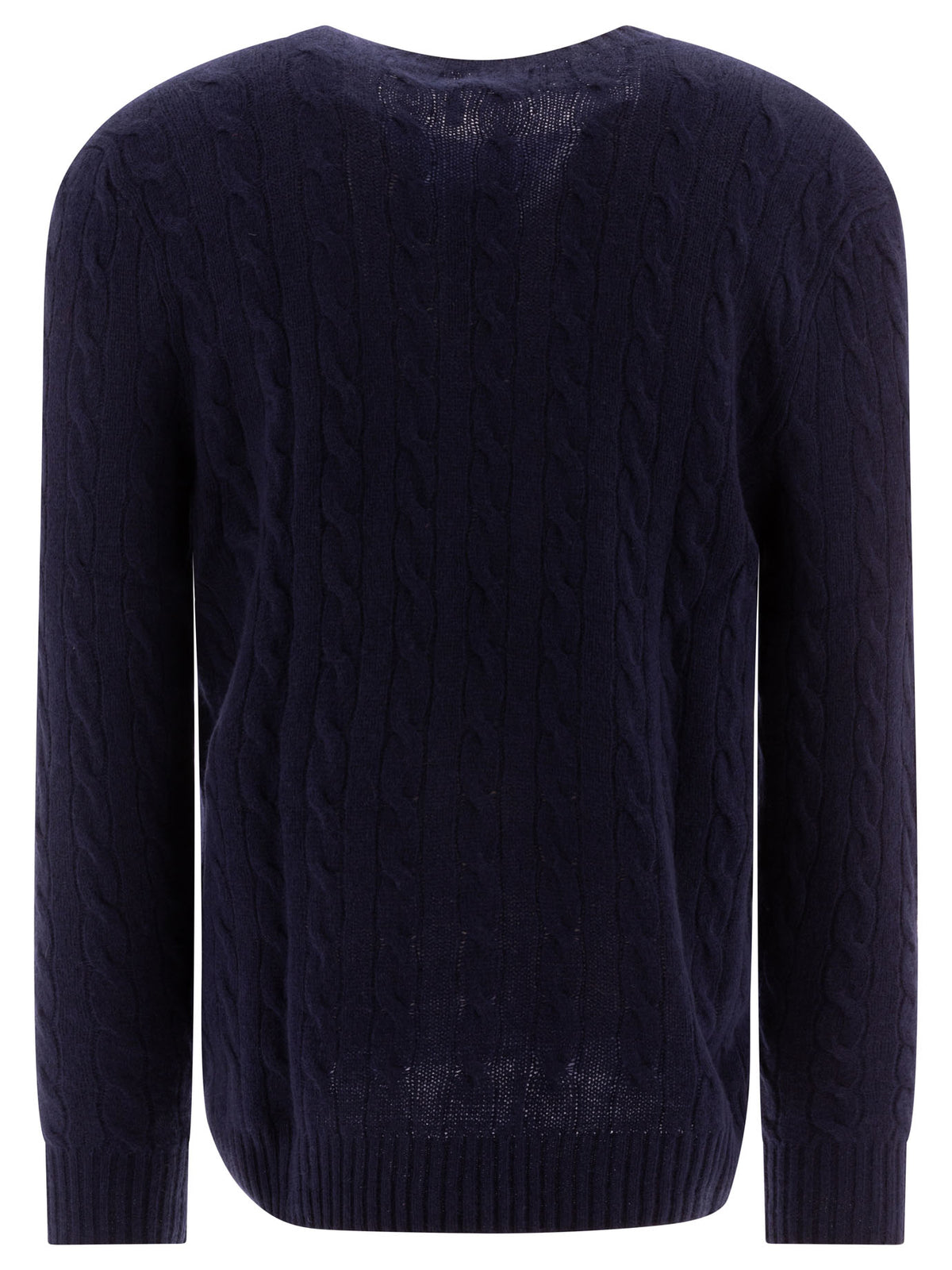 Wool and cashmere crewneck sweater with logo Knitwear