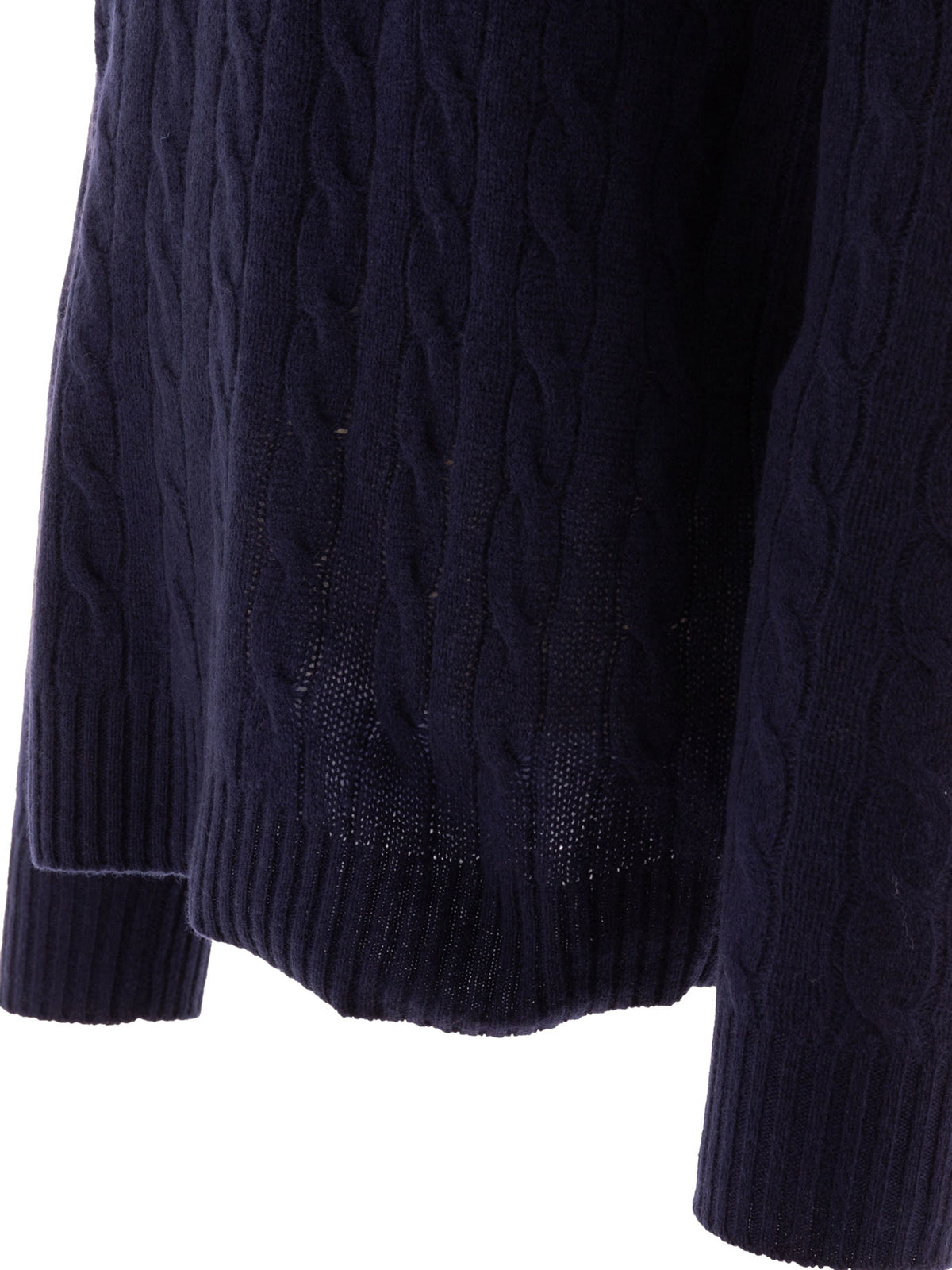 Wool and cashmere crewneck sweater with logo Knitwear