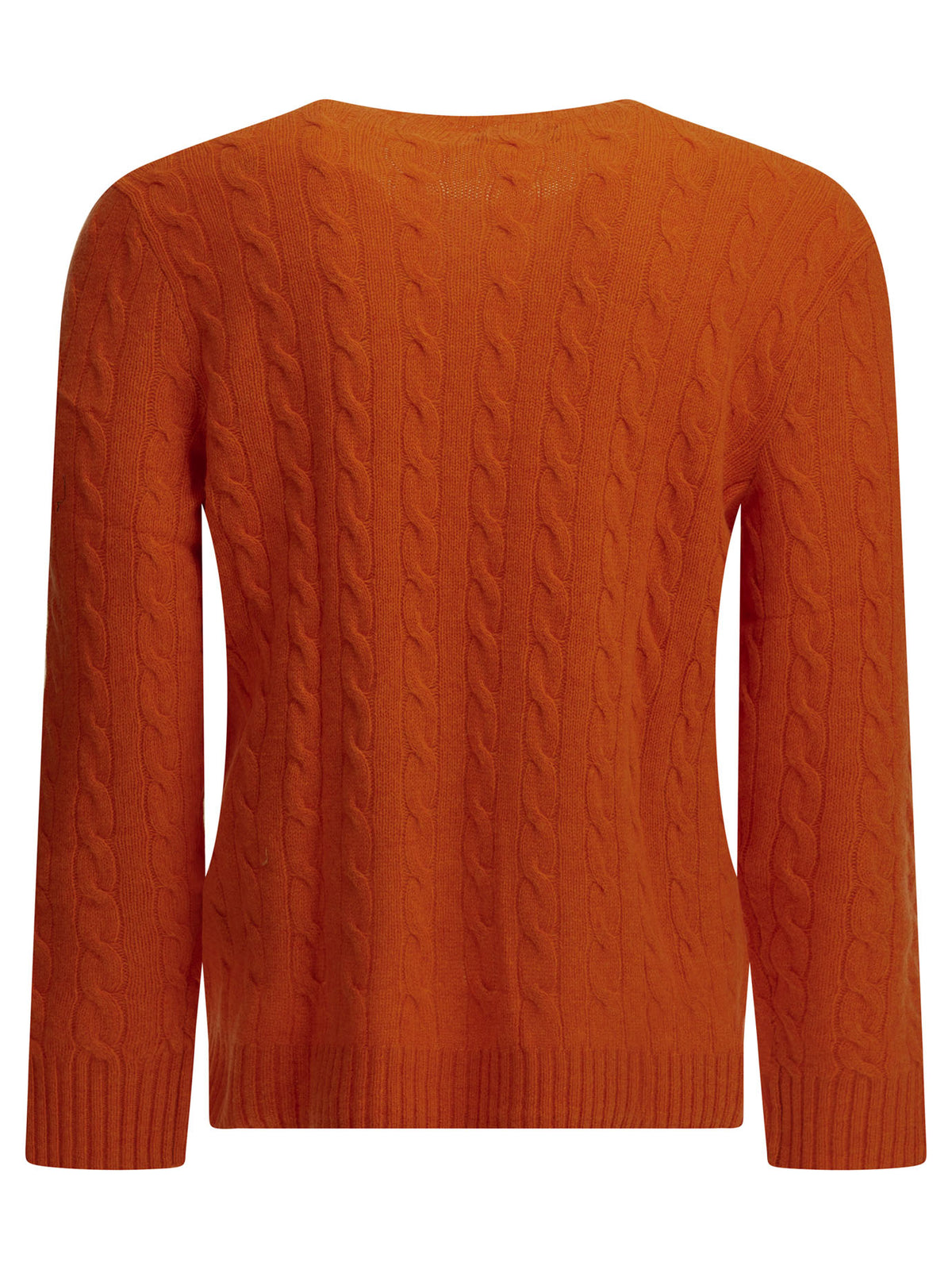 Wool and cashmere crew-neck sweater with logo Knitwear
