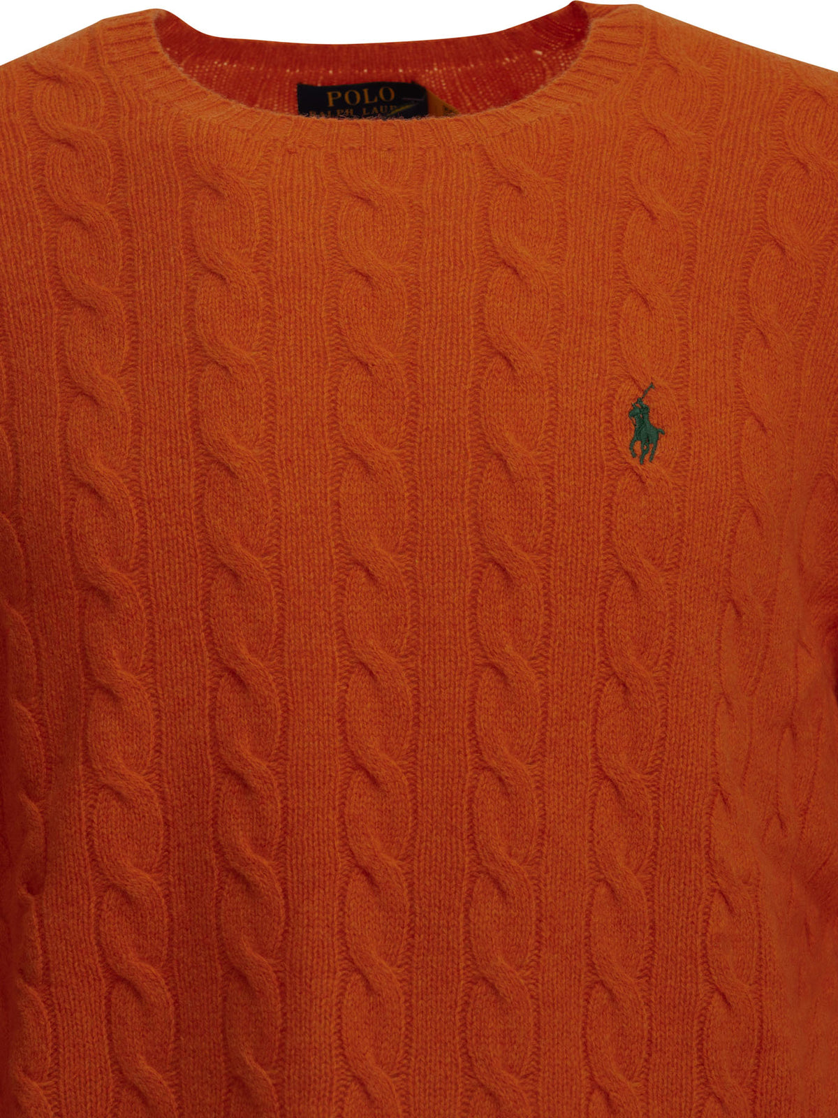 Wool and cashmere crew-neck sweater with logo Knitwear