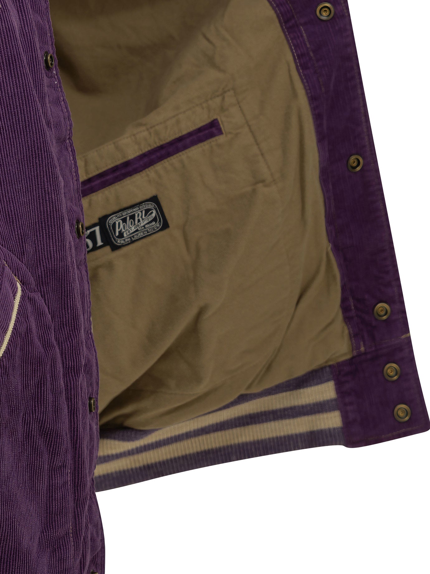 Velvet bomber jacket with logo Jackets and Coats
