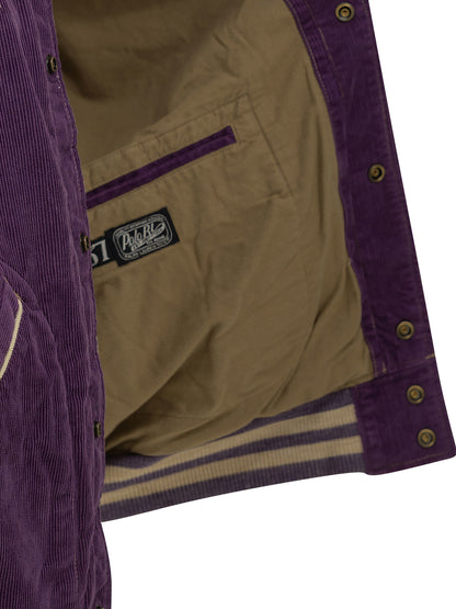 Velvet bomber jacket with logo Jackets and Coats