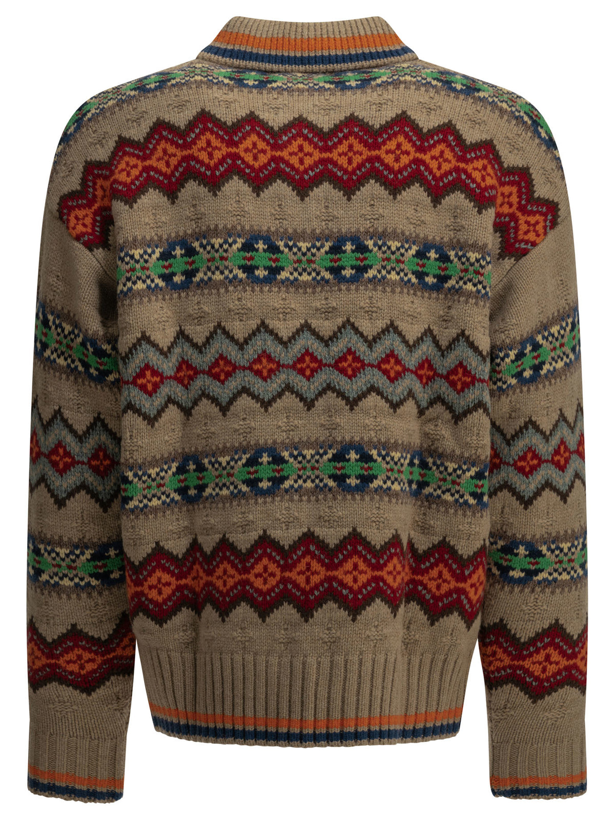 "Fair Isle" Polo Sweater Knitwear
