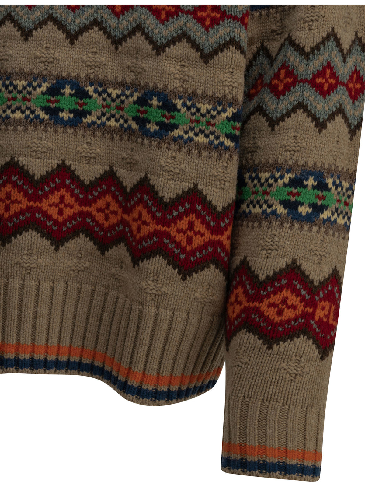 "Fair Isle" Polo Sweater Knitwear