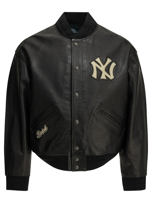 "Yankees" Leather Jacket Jackets and Coats