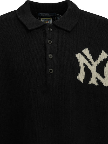 "Yankees" Polo Sweater Knitwear