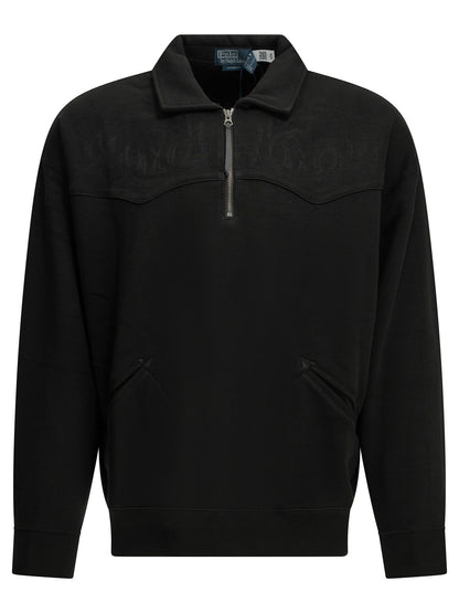 "MLB" Polo-Collar Sweatshirt Sweatshirts