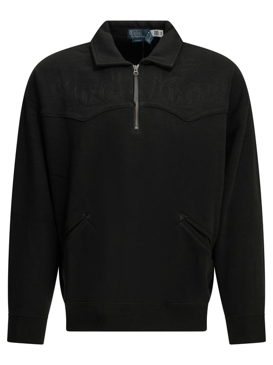 "MLB" Polo-Collar Sweatshirt Sweatshirts
