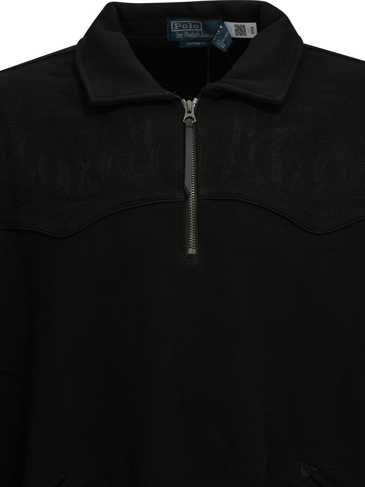 "MLB" Polo-Collar Sweatshirt Sweatshirts