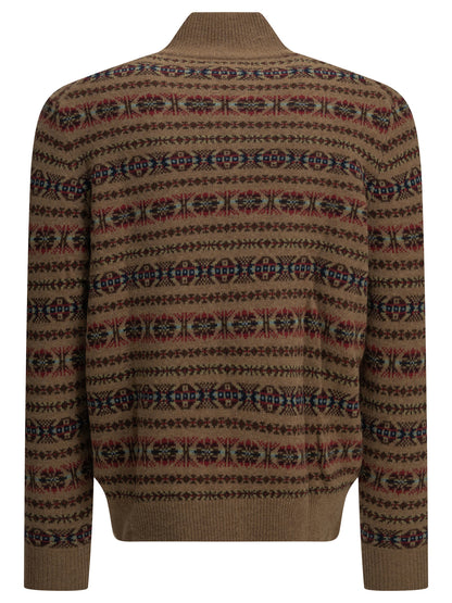 "Fair Isle" Half-Zip Sweater Knitwear