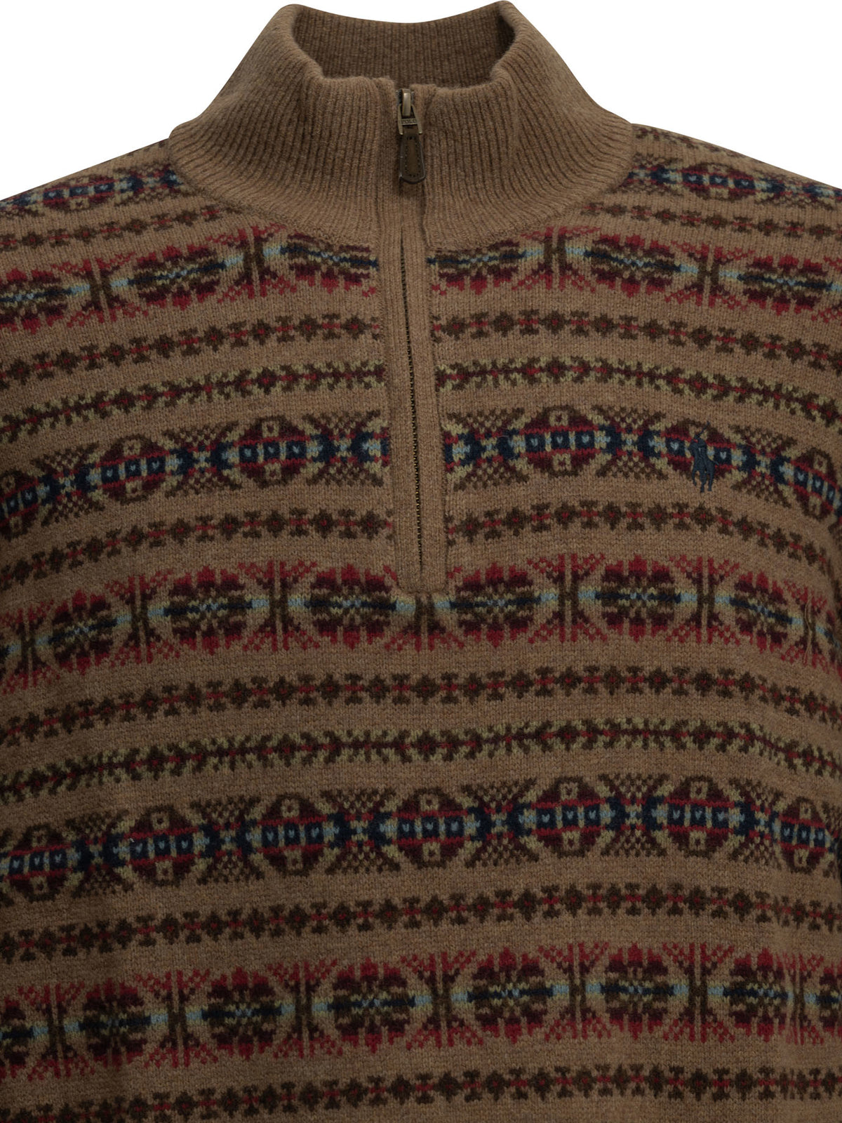 "Fair Isle" Half-Zip Sweater Knitwear