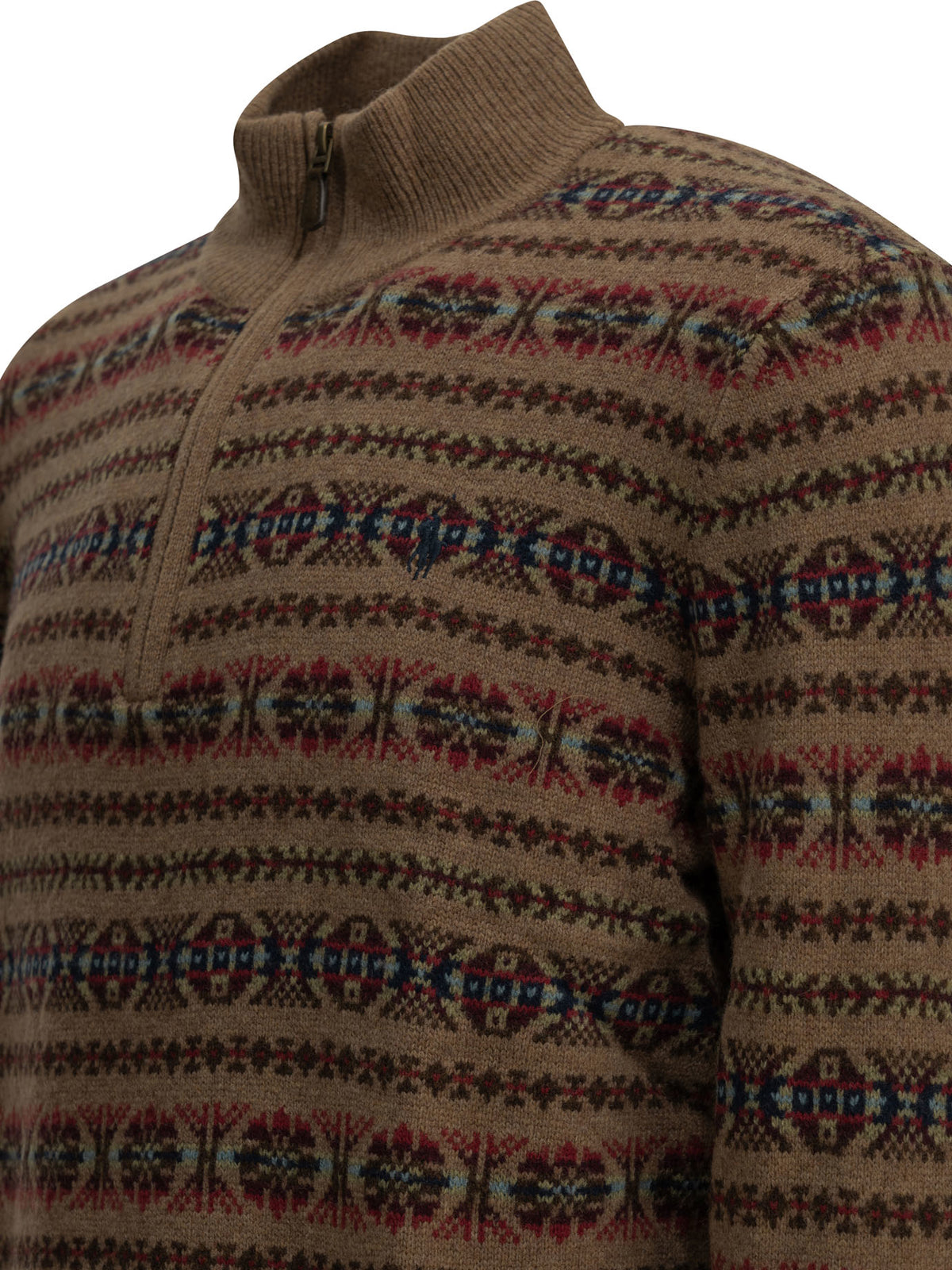 "Fair Isle" Half-Zip Sweater Knitwear