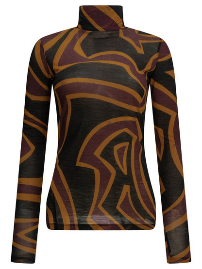 "Labirinto" Casual Top Tops