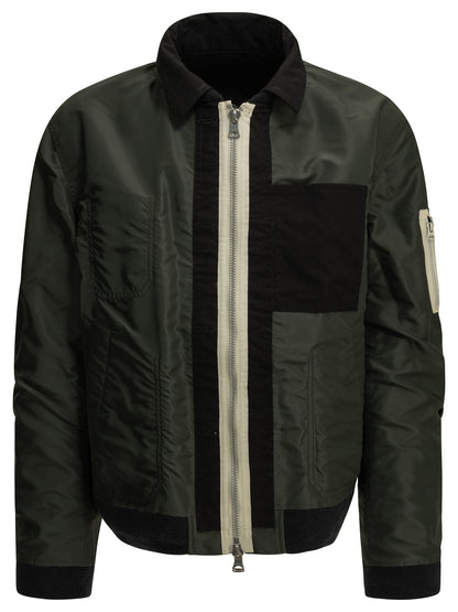 "Nylon Twill x Ripstop Reversible" Quilted Jacket Jackets and Coats