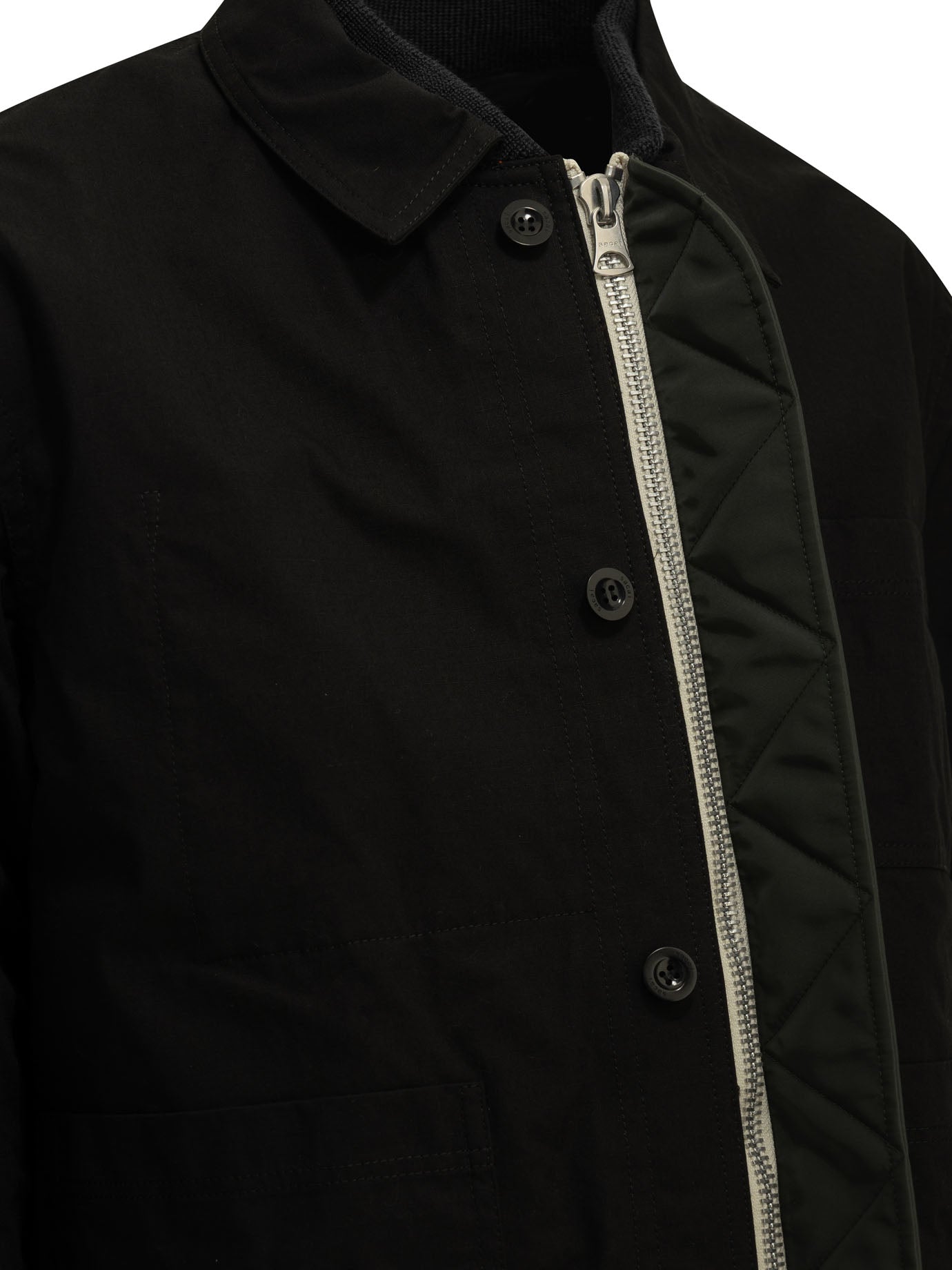 "Nylon Twill x Ripstop Reversible" Quilted Jacket Jackets and Coats
