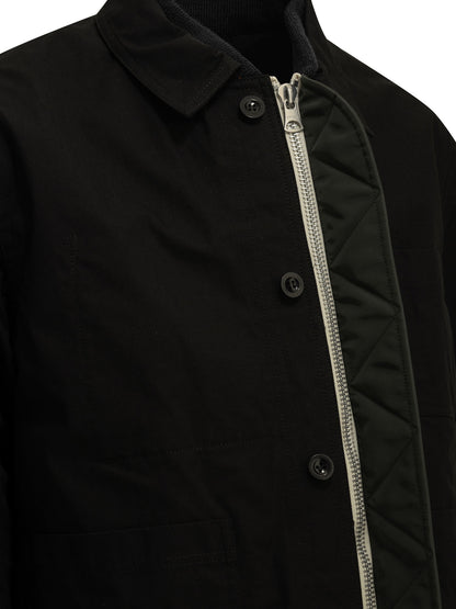 "Nylon Twill x Ripstop Reversible" Quilted Jacket Jackets and Coats