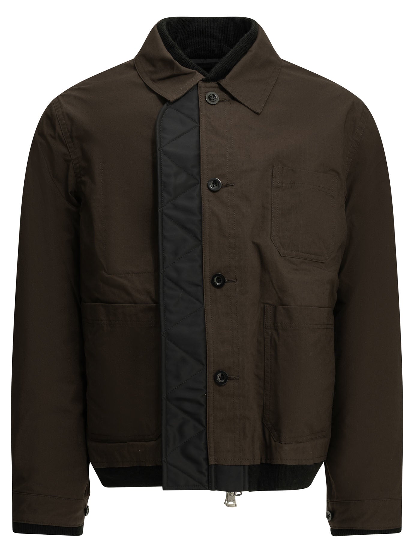 "Nylon Twill x Ripstop Reversible" Quilted Jacket Jackets and Coats