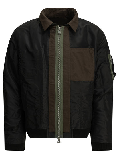 "Nylon Twill x Ripstop Reversible" Quilted Jacket Jackets and Coats