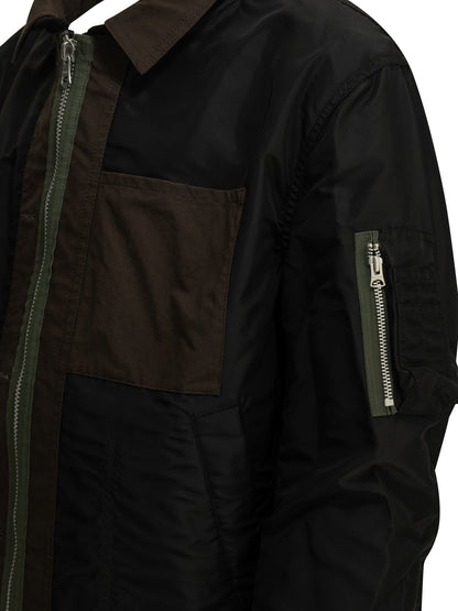 "Nylon Twill x Ripstop Reversible" Quilted Jacket Jackets and Coats